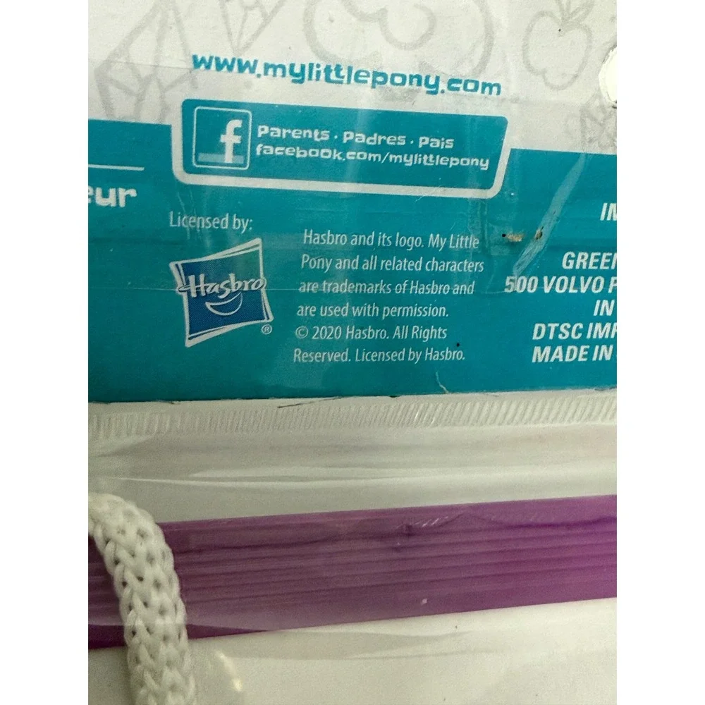 My Little Pony Dry Erase Board Purple Frame with Marker Hasbro 2020 New NIP